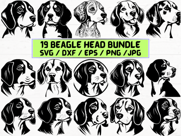 Beagle Head SVG