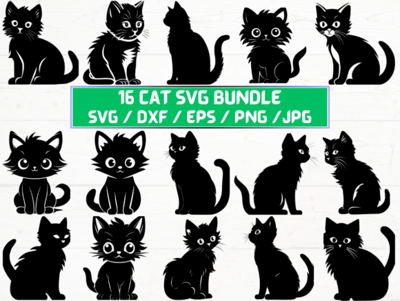 Cat Laser Engraving Cut Files
