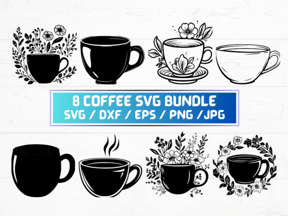 Coffee Laser Cut: A Digital Asset for Creative and Commercial Projects