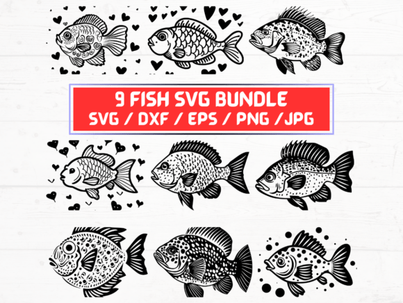 Fish SVG Bundle for Creative Projects