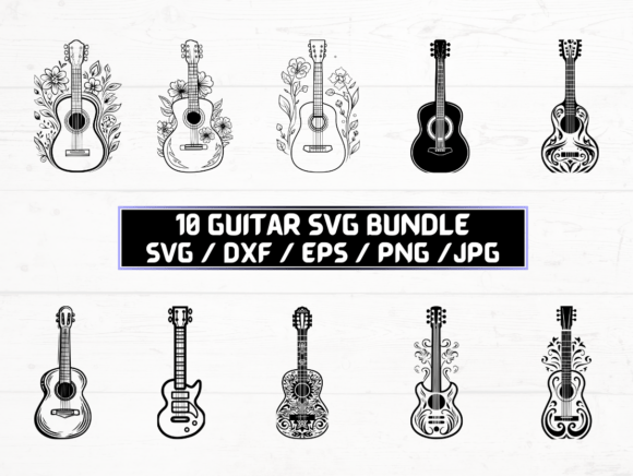 Guitar SVG, DXF, EPS, JPG, and PNG Files: A Complete Guide for Designers and Creators