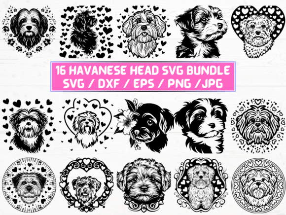 Havanese Head Laser Cut: A Digital Asset for Creative Professionals and Hobbyists