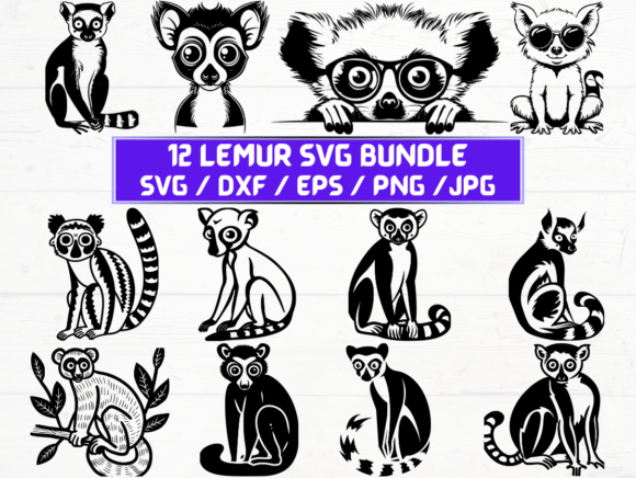 Lemur SVG File: A Versatile Digital Asset for Creators and Designers