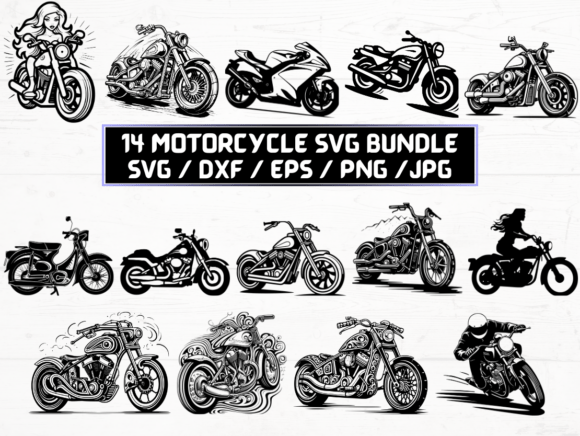 Motorcycle SVG Bundle: A Versatile Digital Asset for Designers and Creators