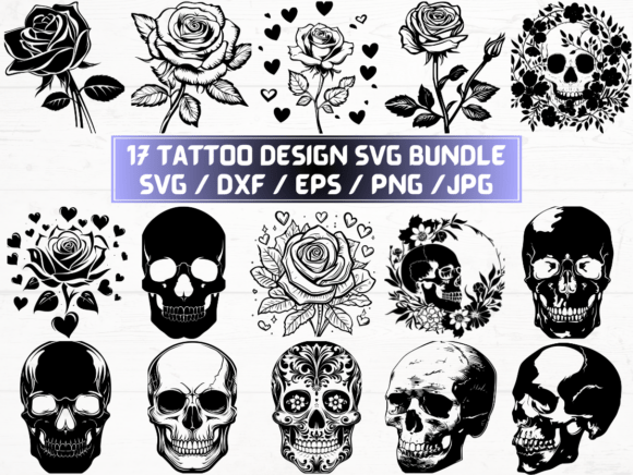 Tattoo Design SVG Bundle