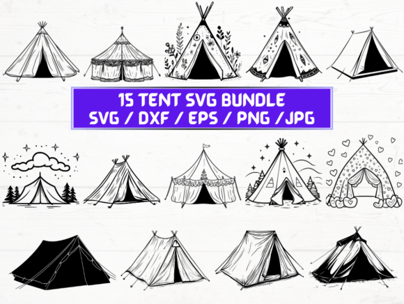 Tent Laser Cut Font Overview