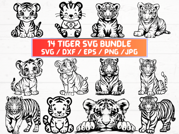 Tiger SVG, DXF, EPS, JPG, PNG: Strategic Use for Design and Branding
