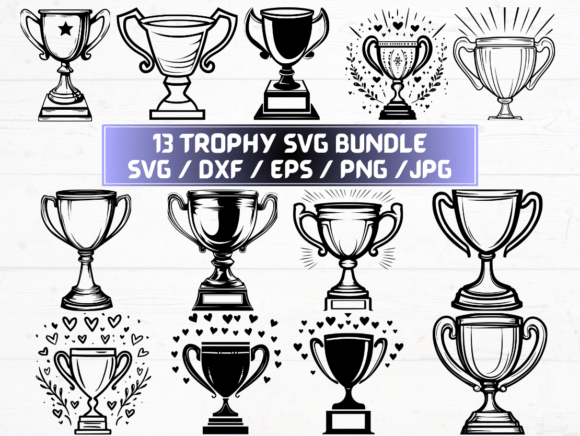 Trophy SVG, DXF, EPS, JPG, PNG: A Complete Guide for Designers and Creators