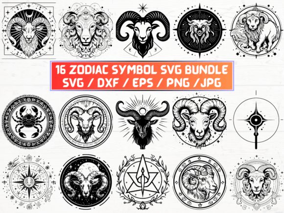 Zodiac Symbol SVG: A Versatile Digital Asset for Designers and Creators
